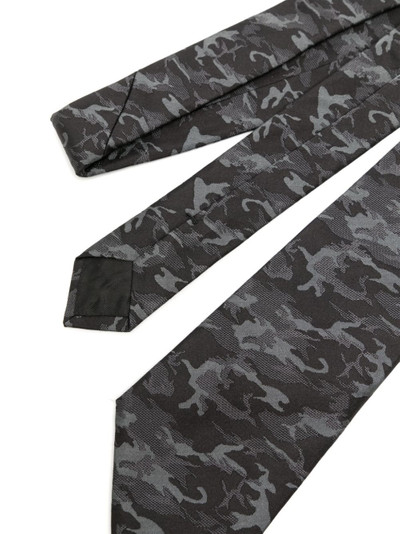 Givenchy abstract-pattern print silk tie outlook