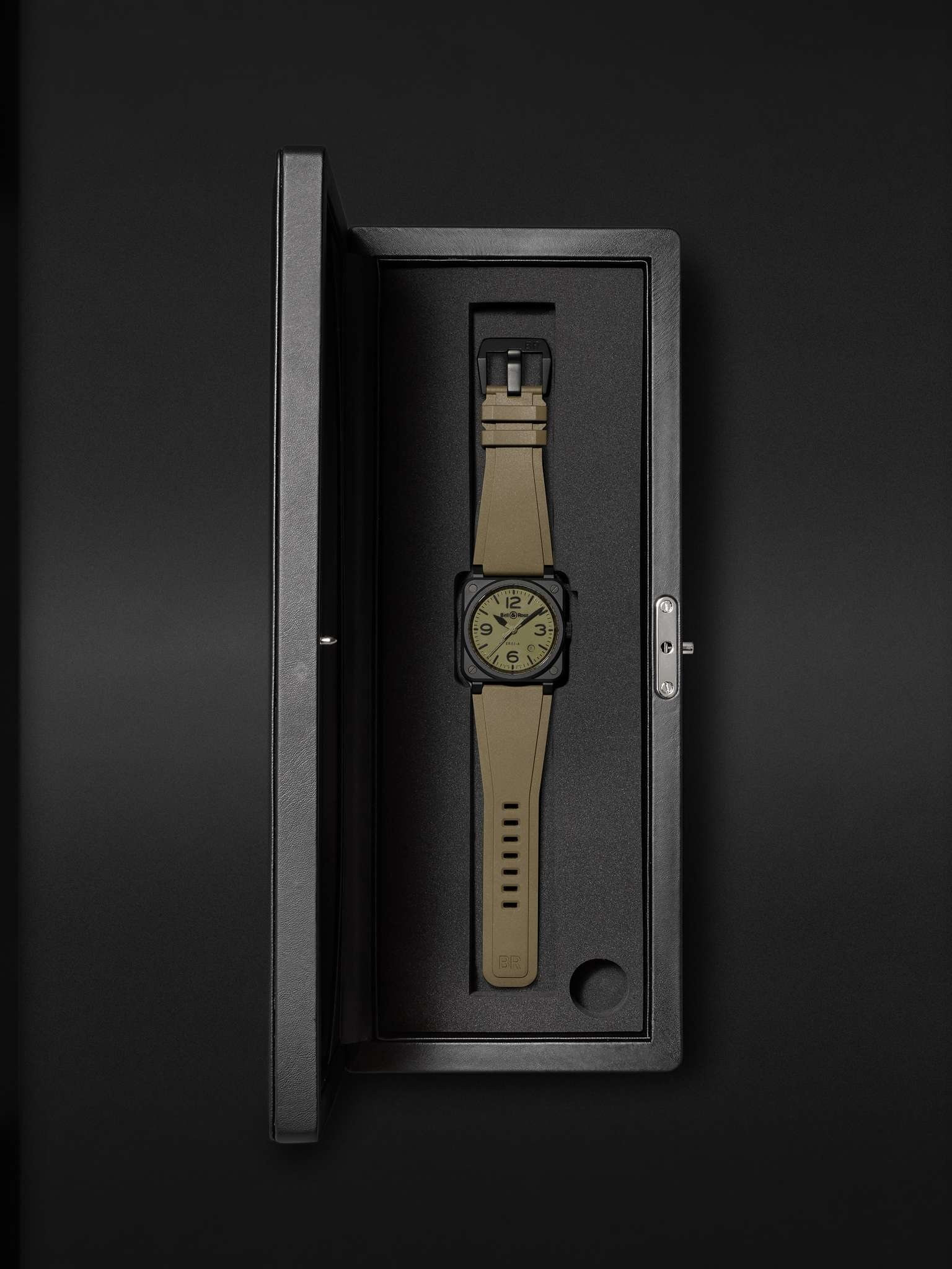 BR 03 Automatic 41mm Ceramic and Rubber Watch, Ref. No. BR03A-MIL-CE/SRB - 7