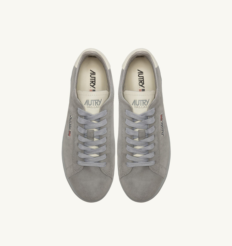 DALLAS LOW SNEAKERS IN MARSHMALLOW AND IRIS SUEDE 7