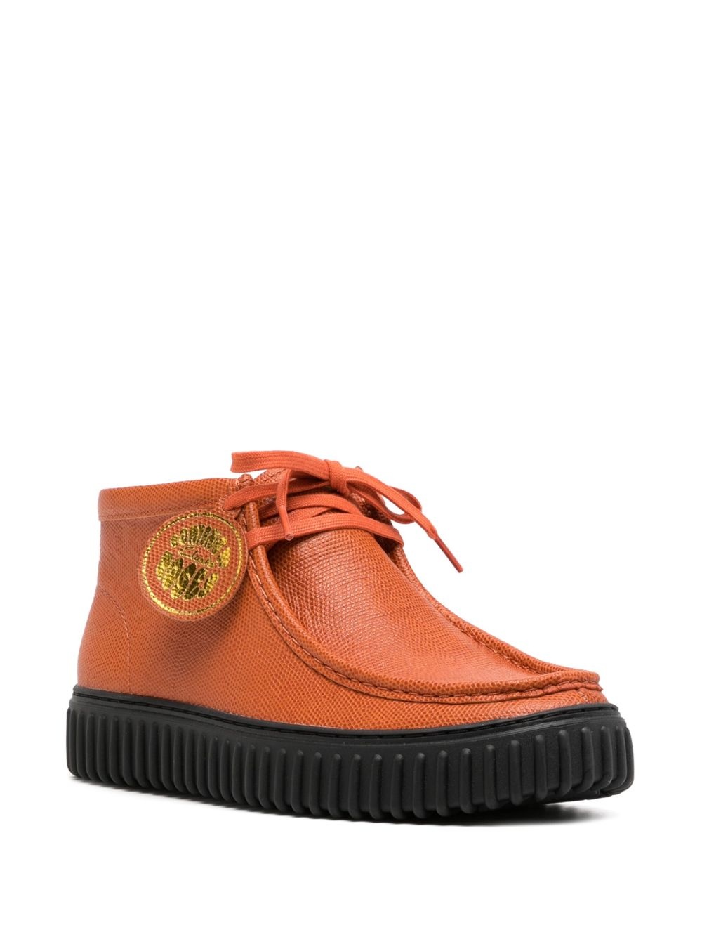 round-toe lace-up boots - 2