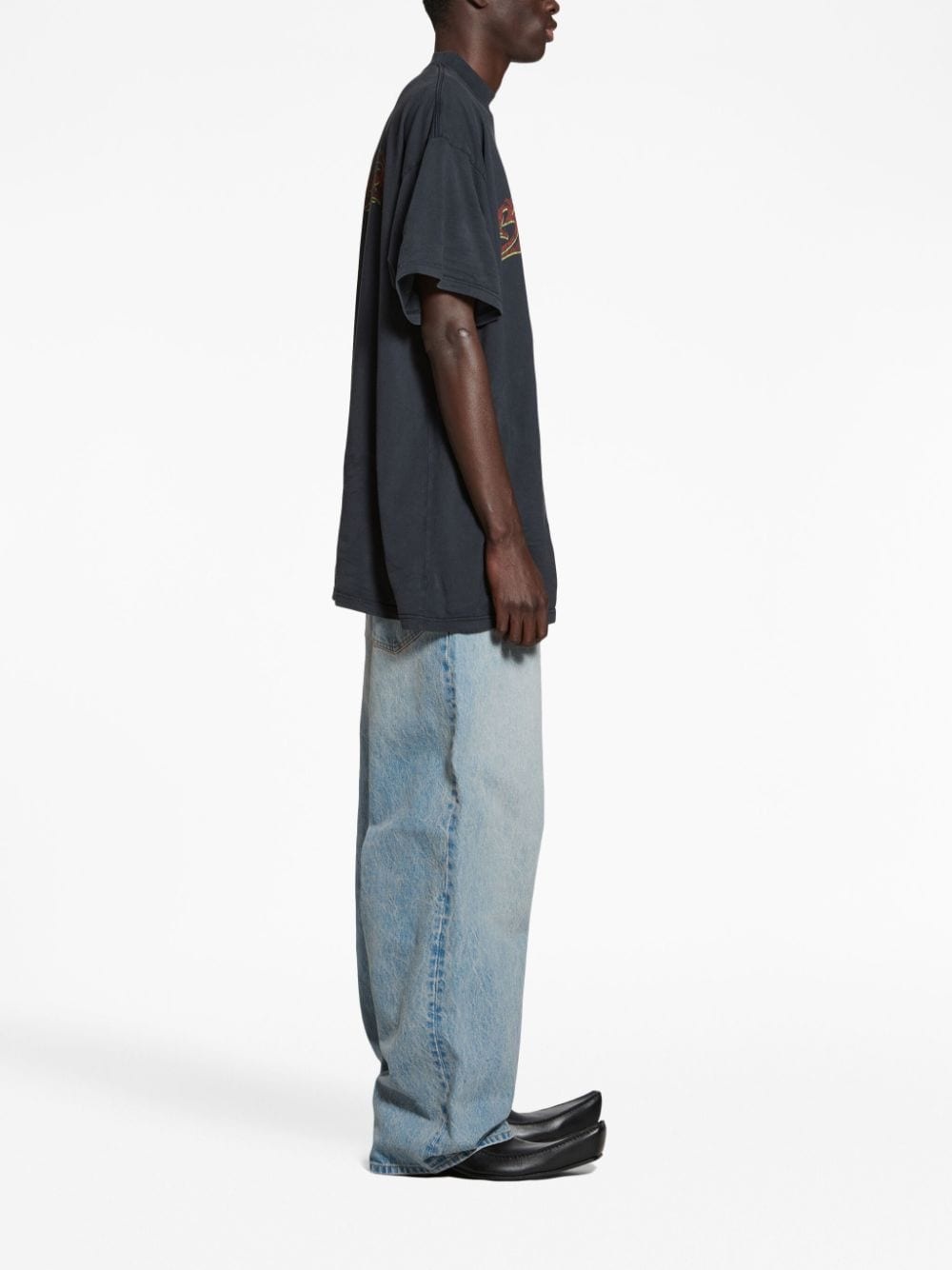 BALENCIAGA Offshore cotton T-shirt | REVERSIBLE