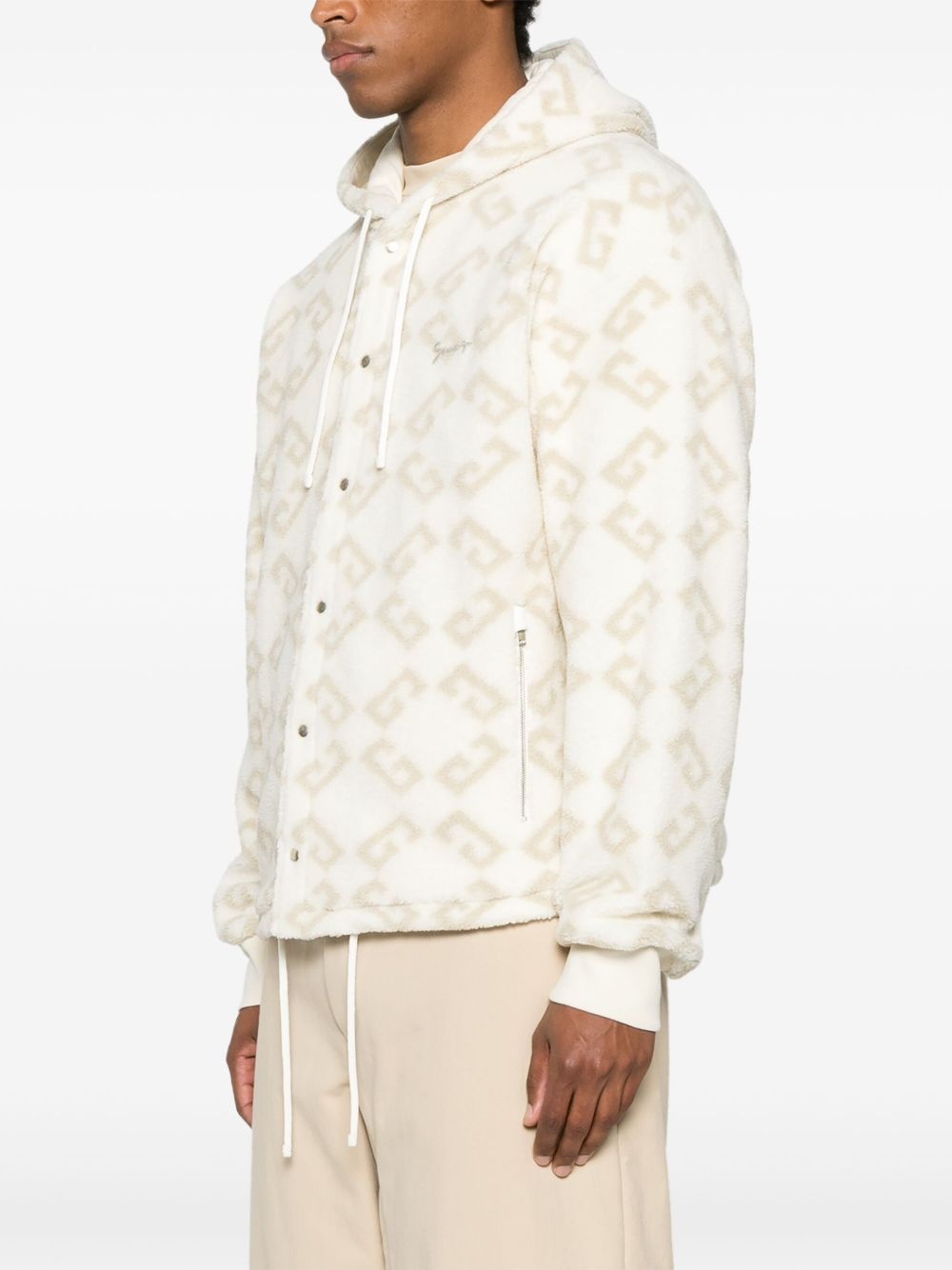 faux-shearling hoodie - 3