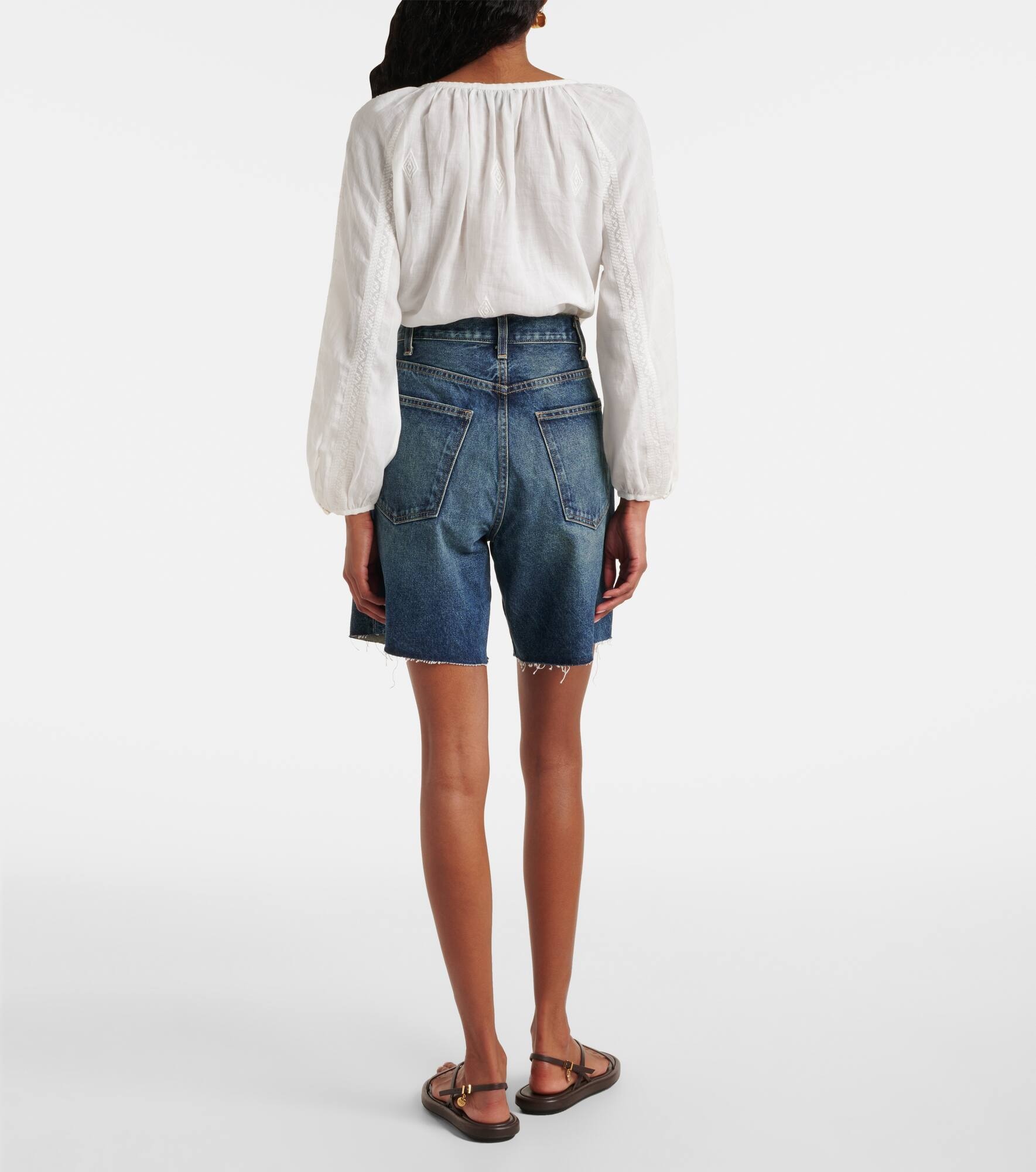 Russel low-rise denim shorts - 3