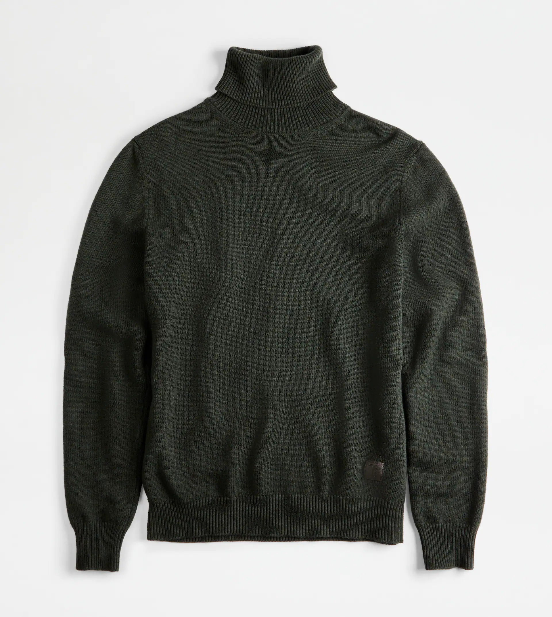 TOD'S CASHMERE BLEND TURTLENECK - GREEN - 1