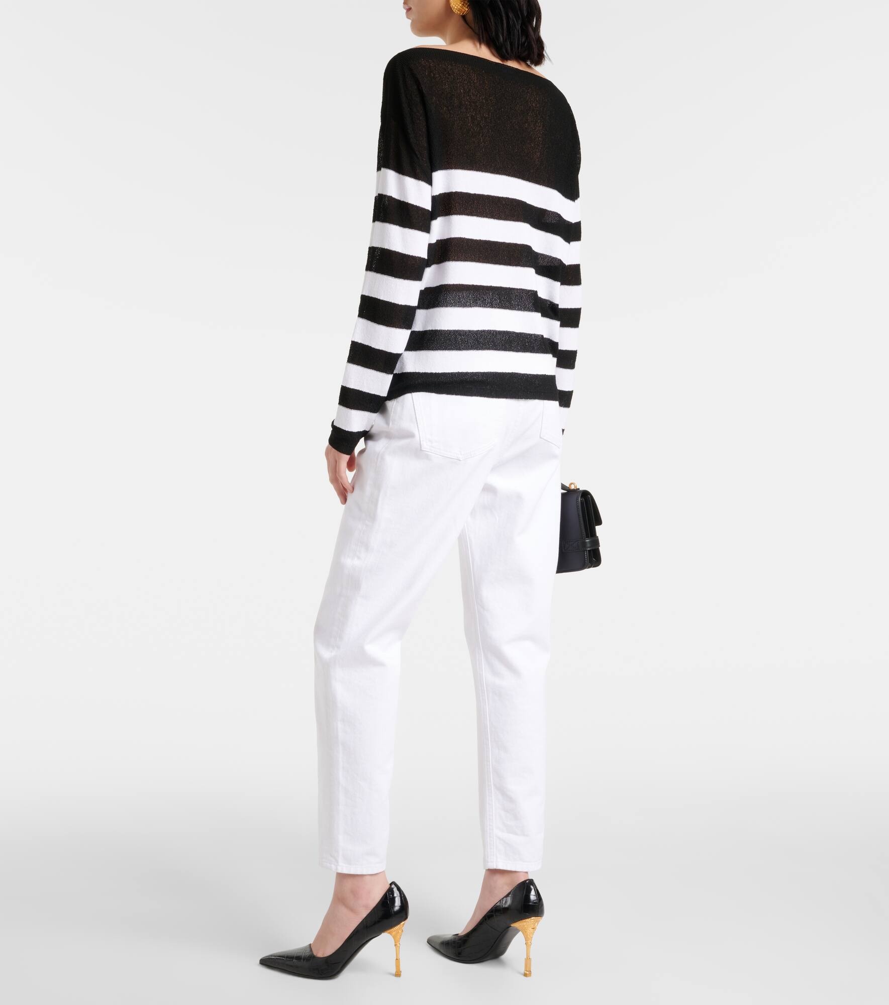 Logo striped sweater - 3