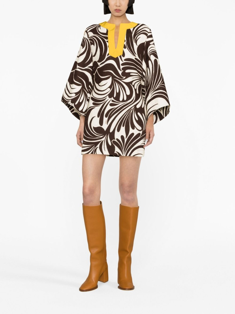 La DoubleJ The Kaftan Mini printed dress outlook