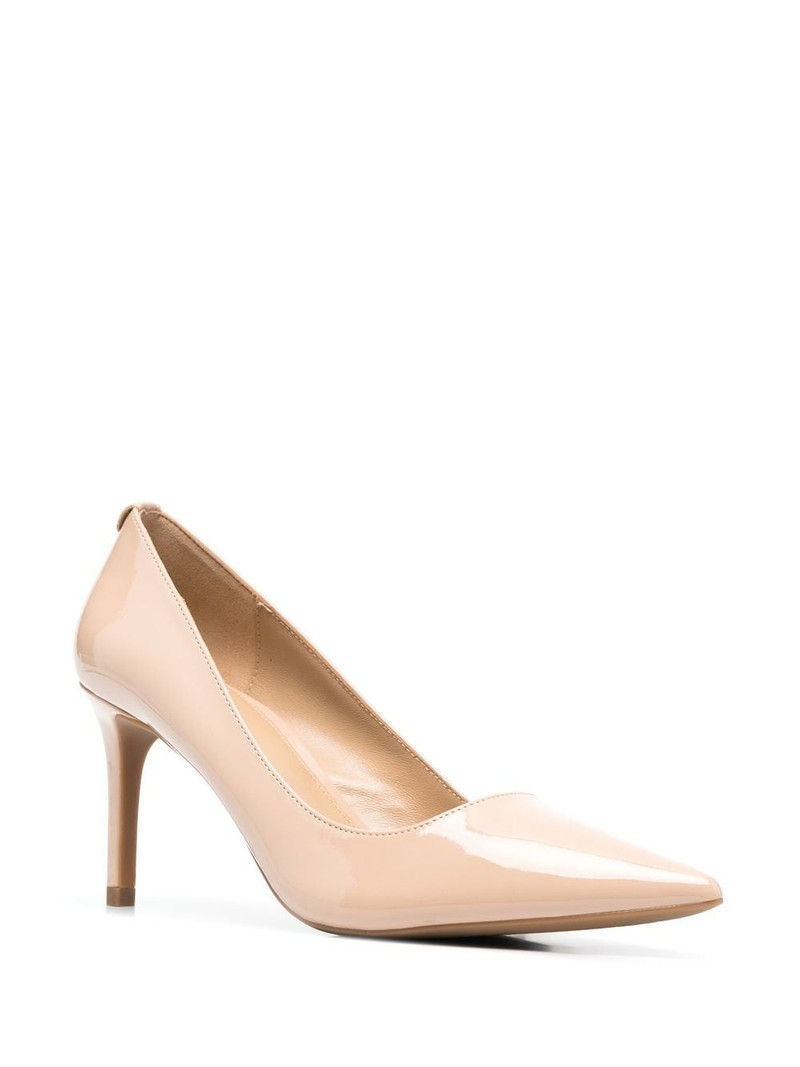MICHAEL KORS logo-plaque 80mm leather pumps outlook