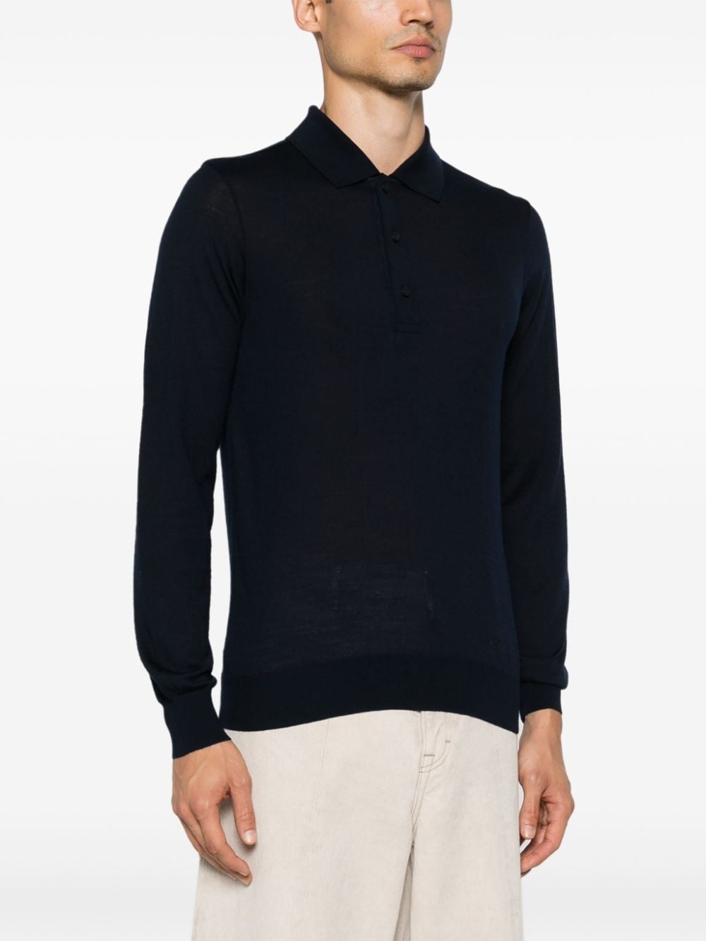 logo-embroidered polo shirt - 3