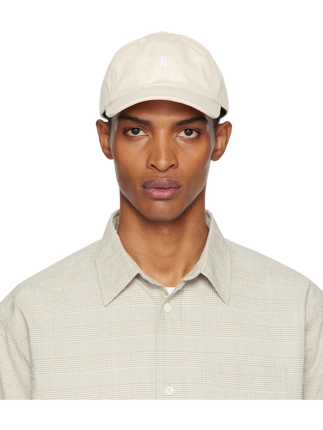 Beige Twill Sports Cap - 1