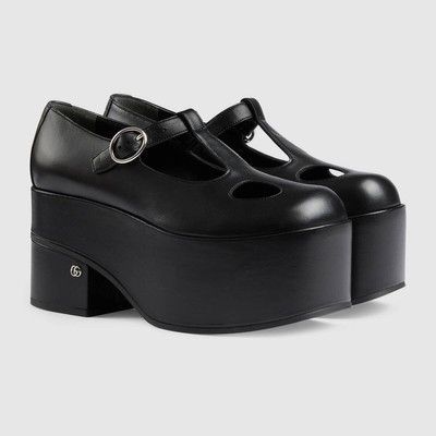 GUCCI Women's Mary Jane platform pump outlook