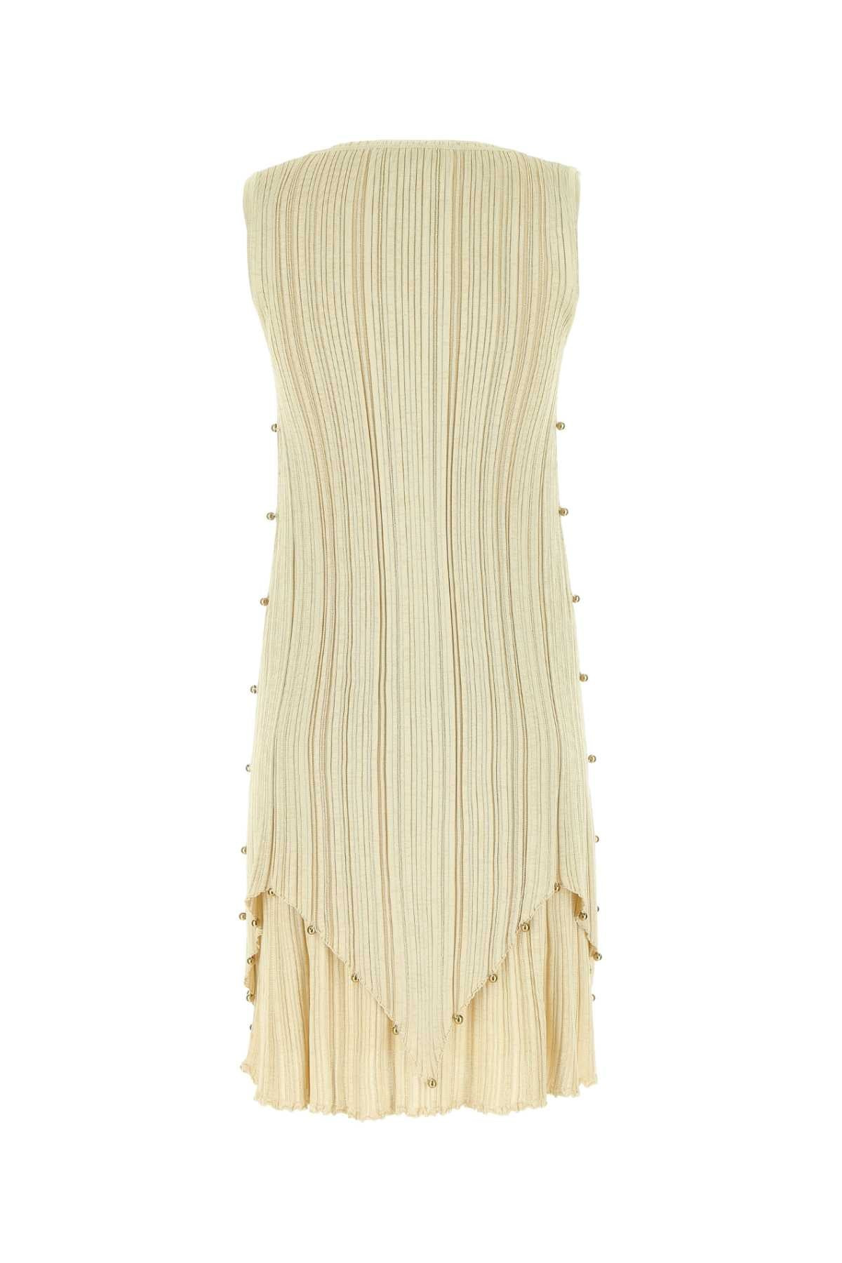 Bottega Veneta Women Gold Polyester Blend Dress - 2
