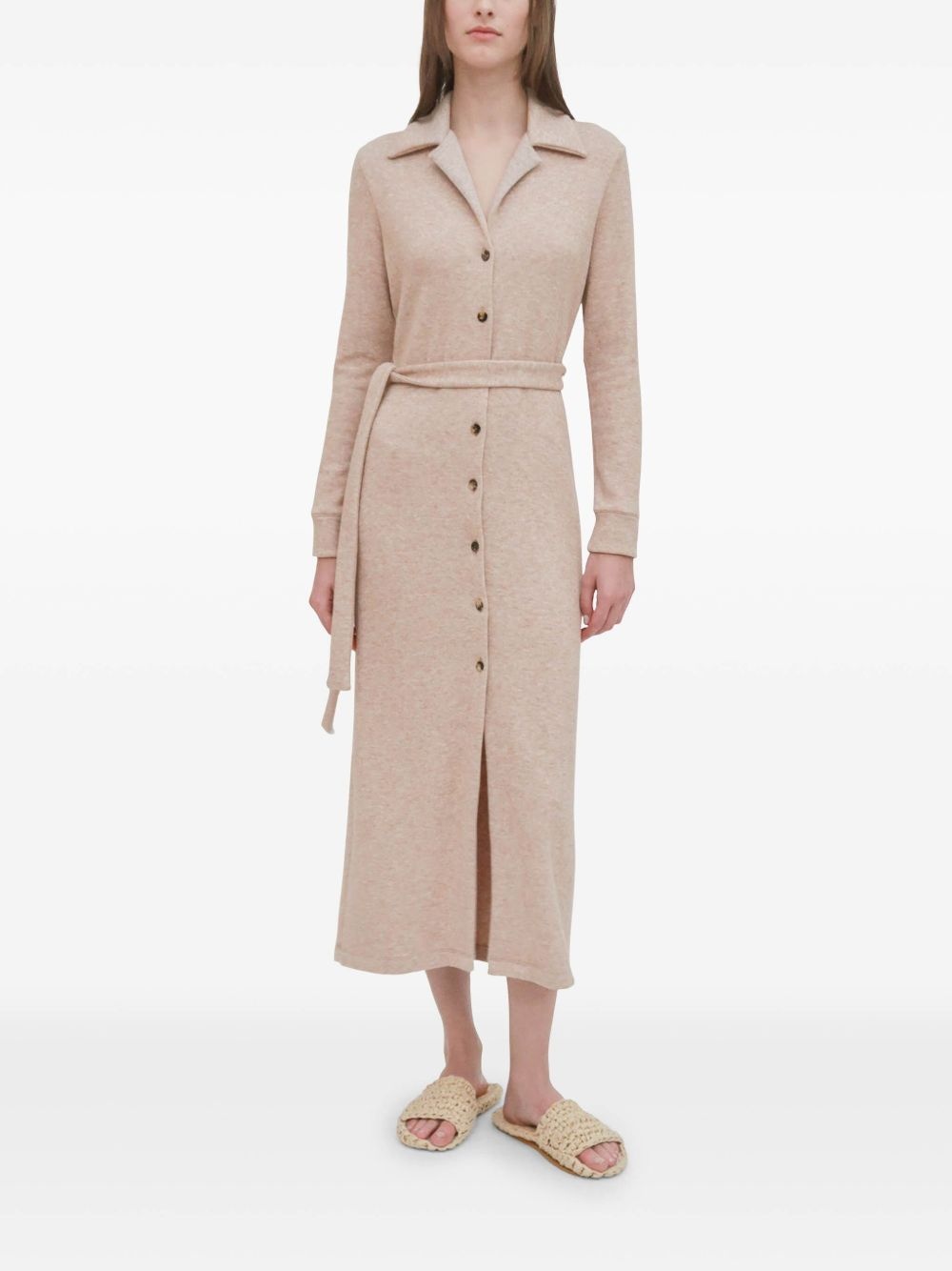 belted shirt dress - 2