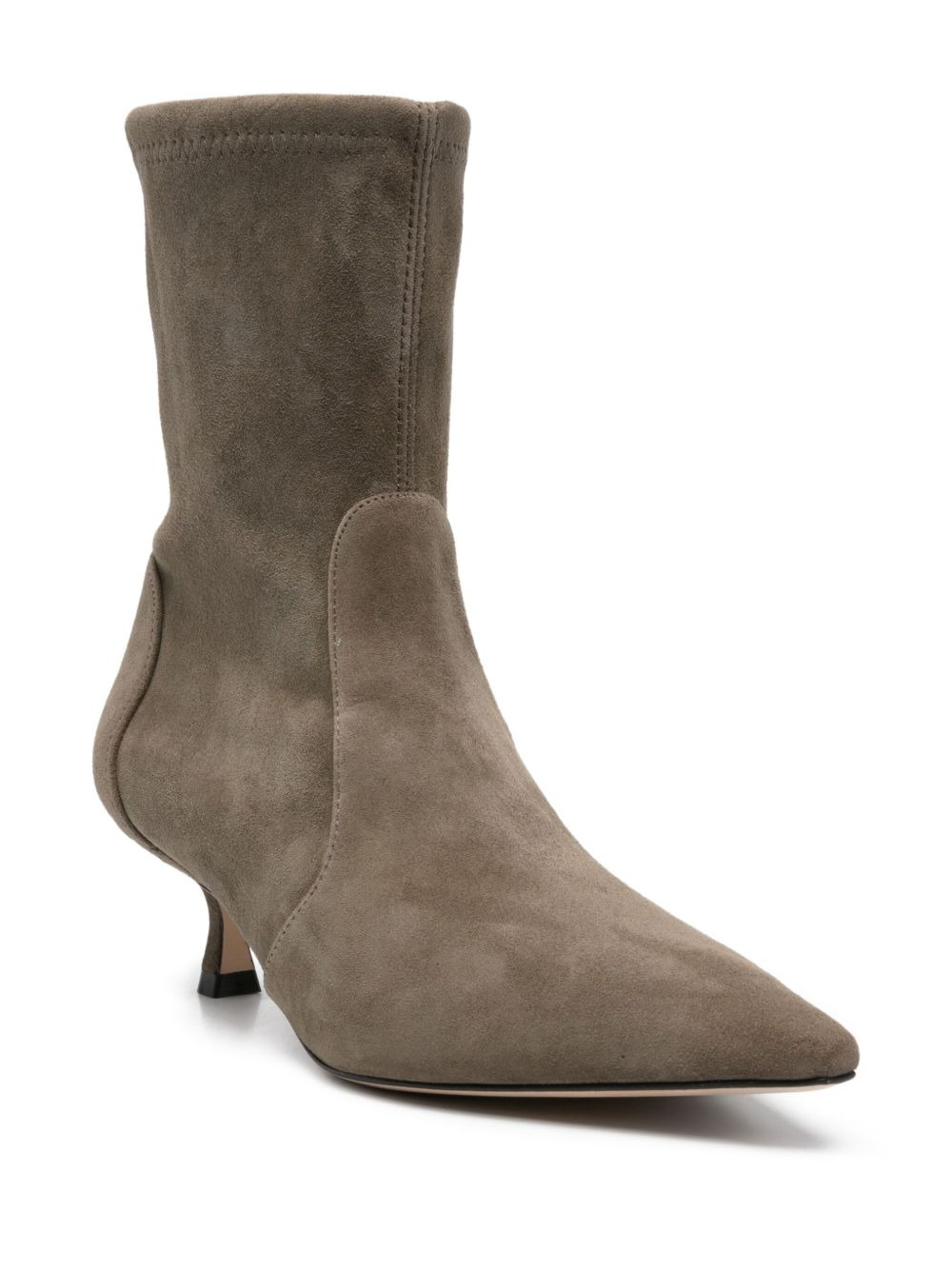 pointed-toe sock boots - 2