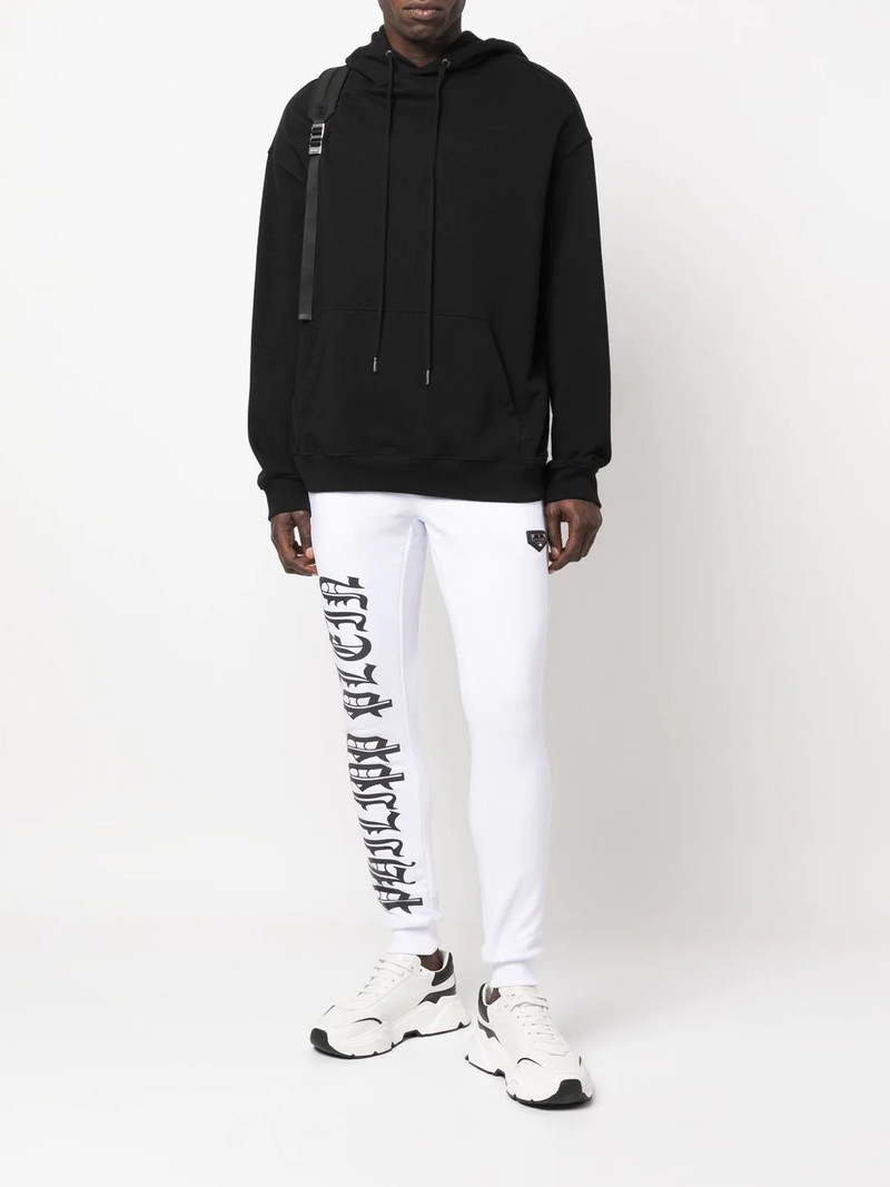 PHILIPP PLEIN Gothic Plein cotton track pants outlook