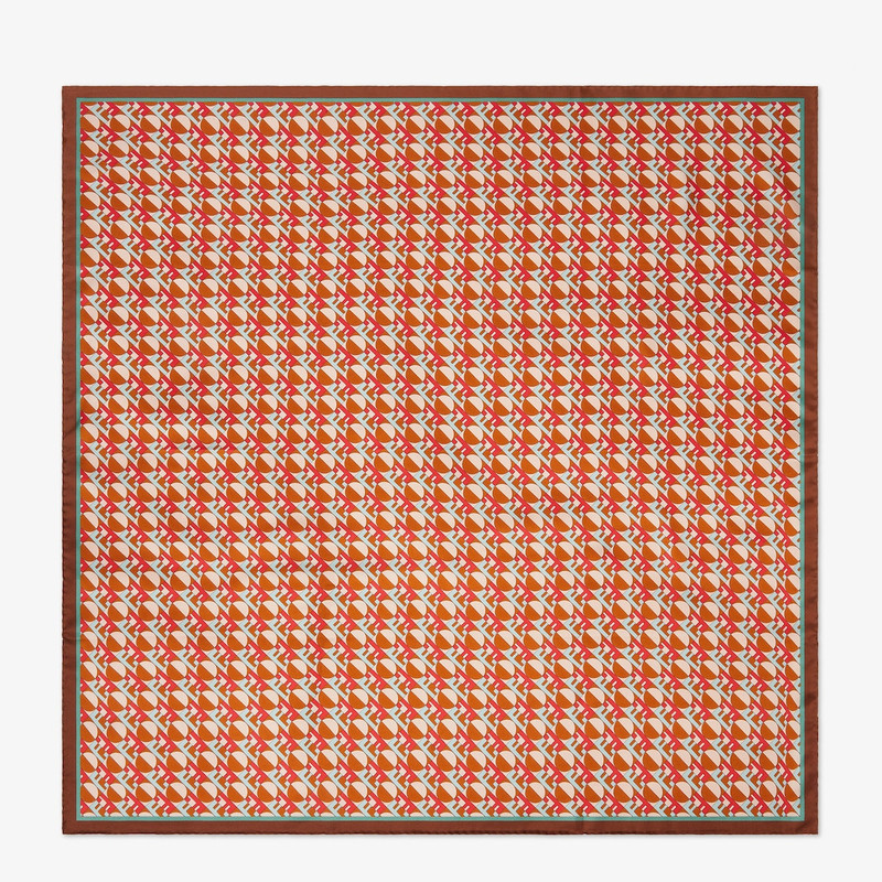 FF Foulard Brown Fendi Optical silk foulard 1