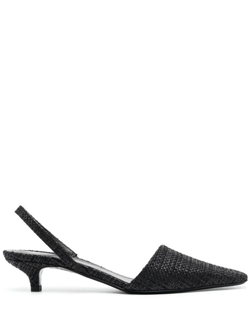 The Raffia slingback 35mm heel pumps - 1