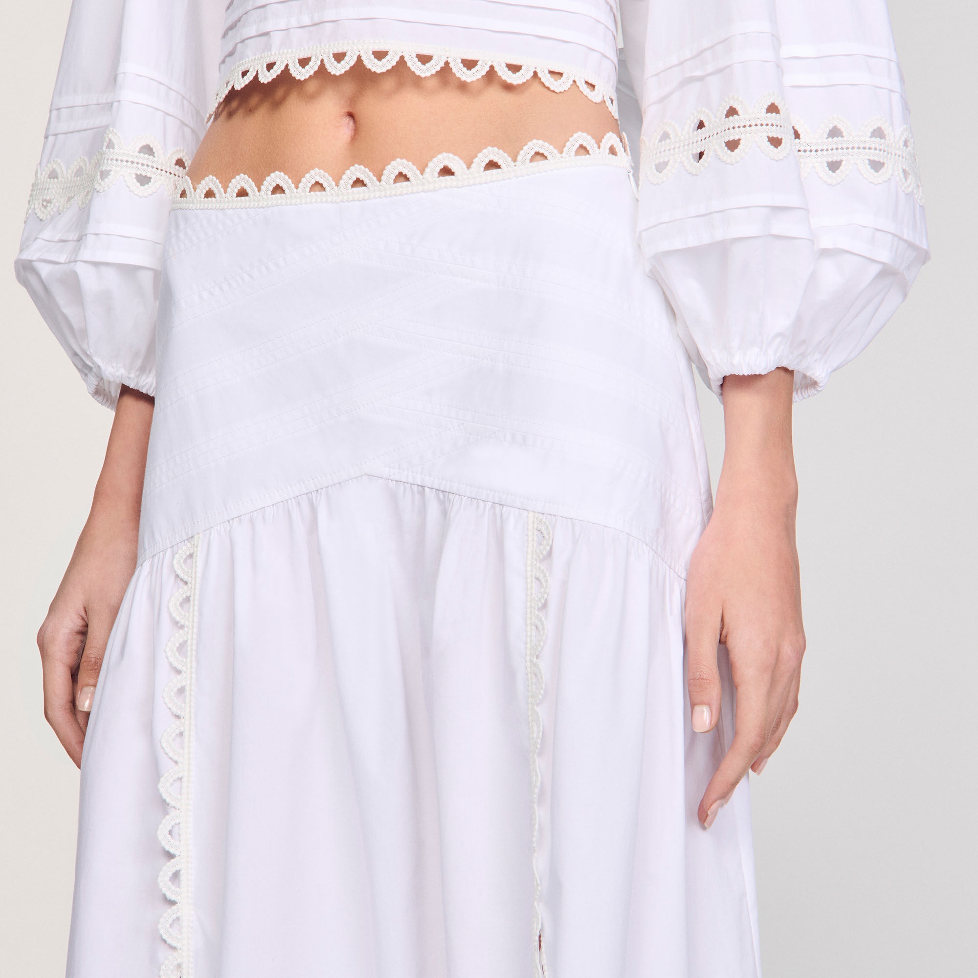MAXI POPLIN SKIRT - 3