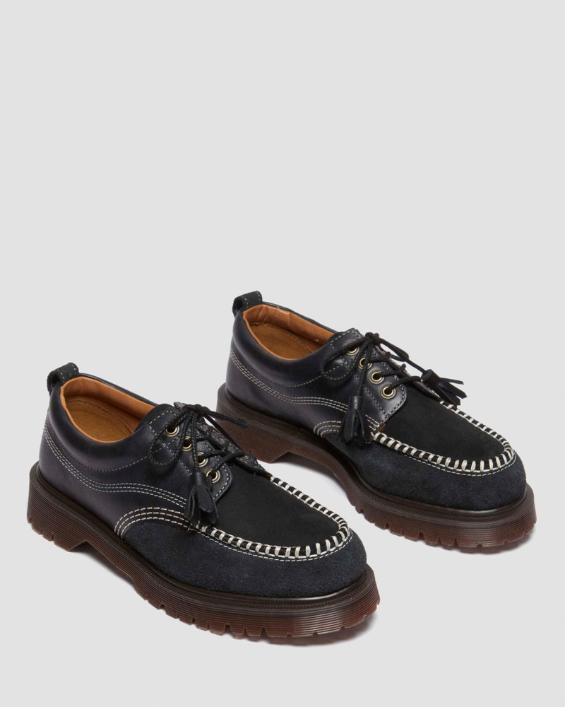Lowell mixed material moc toe shoes 8