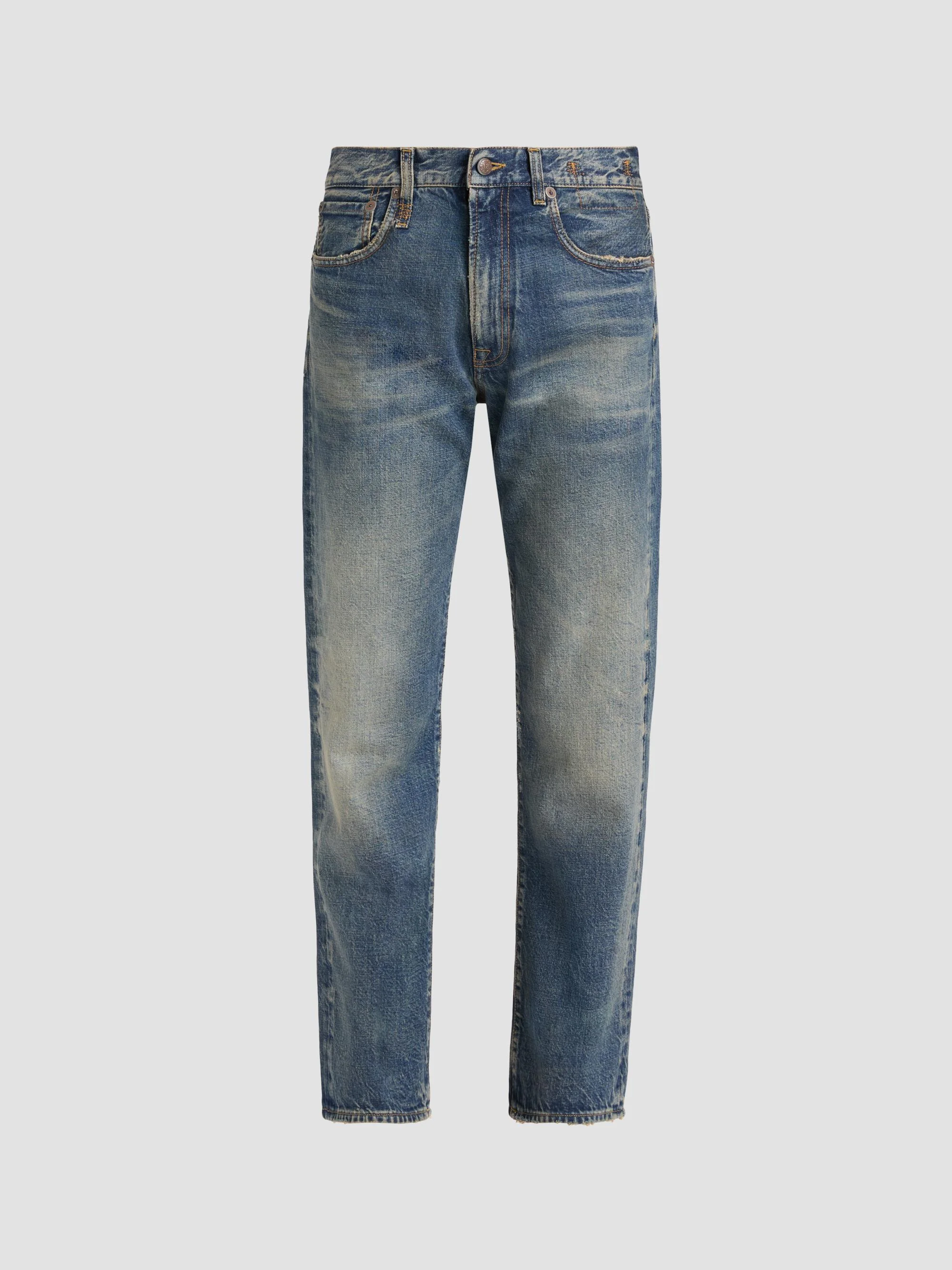 Women's BF Cotton High-Rise Straight-Leg Crop Jeans - Bowery Indigo - 1