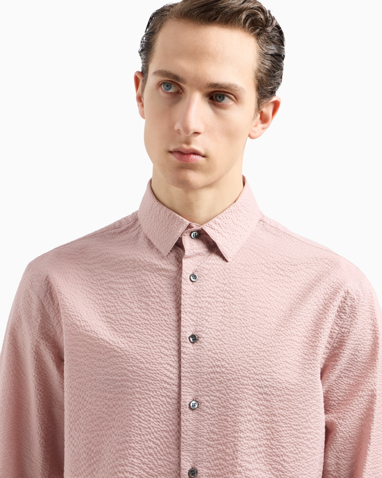 REGULAR-FIT COTTON-SEERSUCKER SHIRT - 5