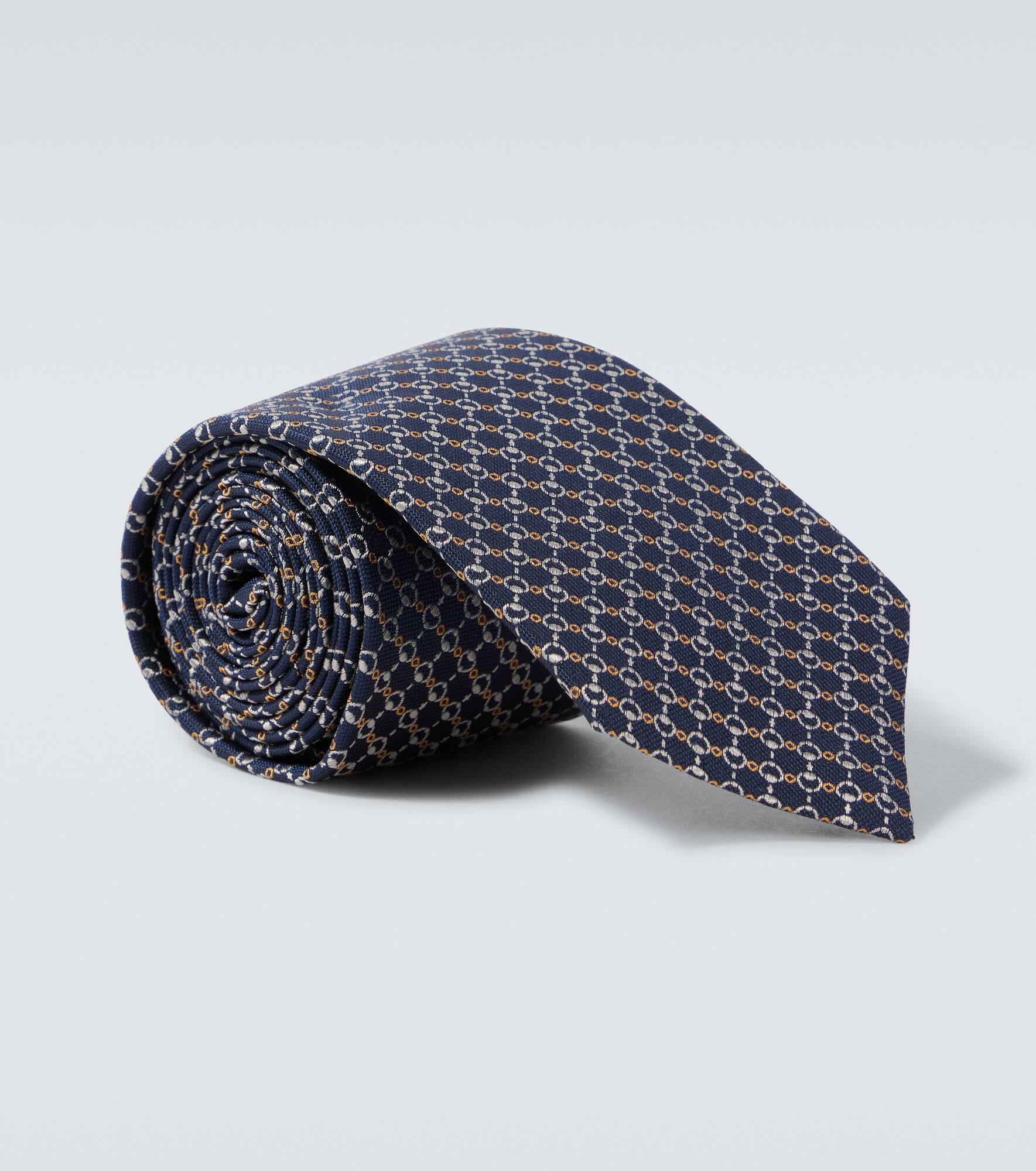 Silk jacquard tie - 1