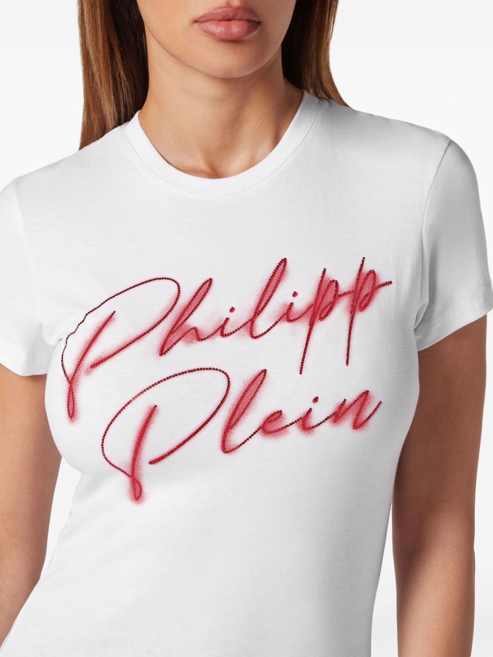 logo-embellished cotton T-shirt - 5