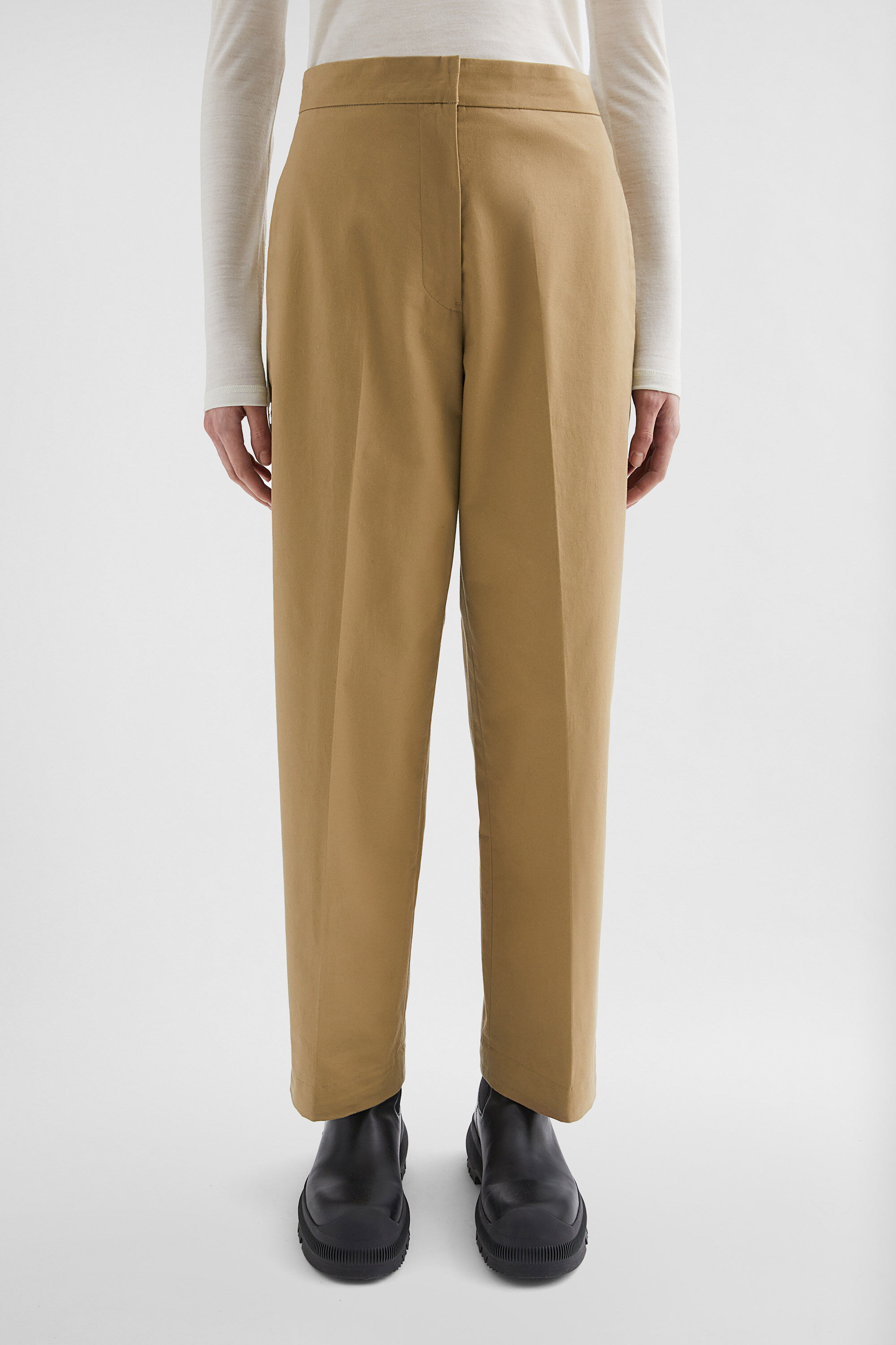 Cotton Tapered Trousers - 2