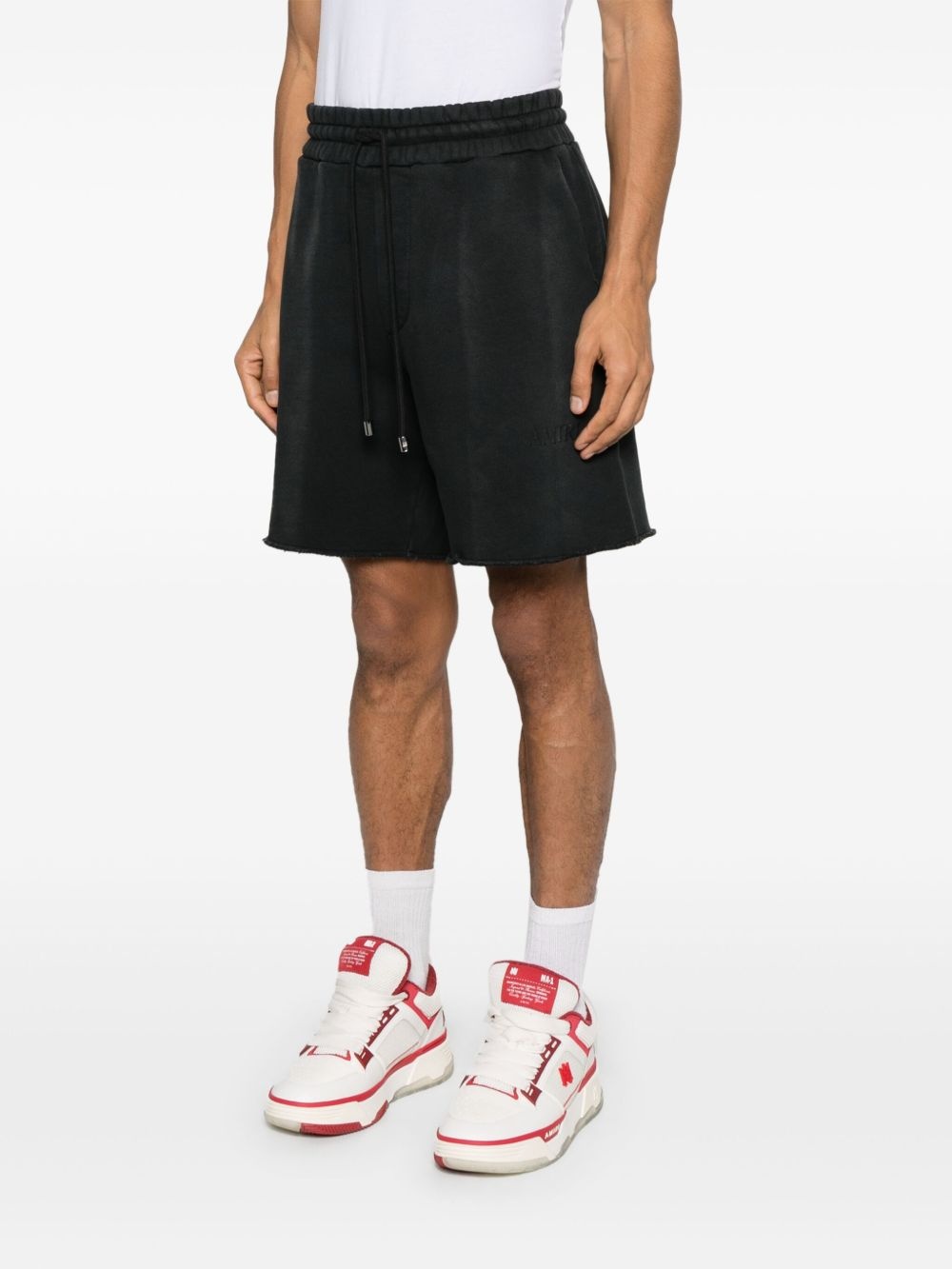logo-embroidered track shorts - 3
