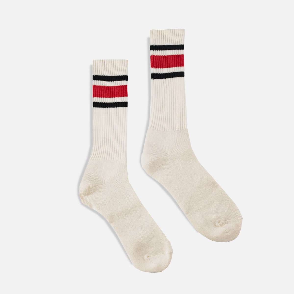 DEC-80-RED Decka 80s Skater Socks - Red - 1