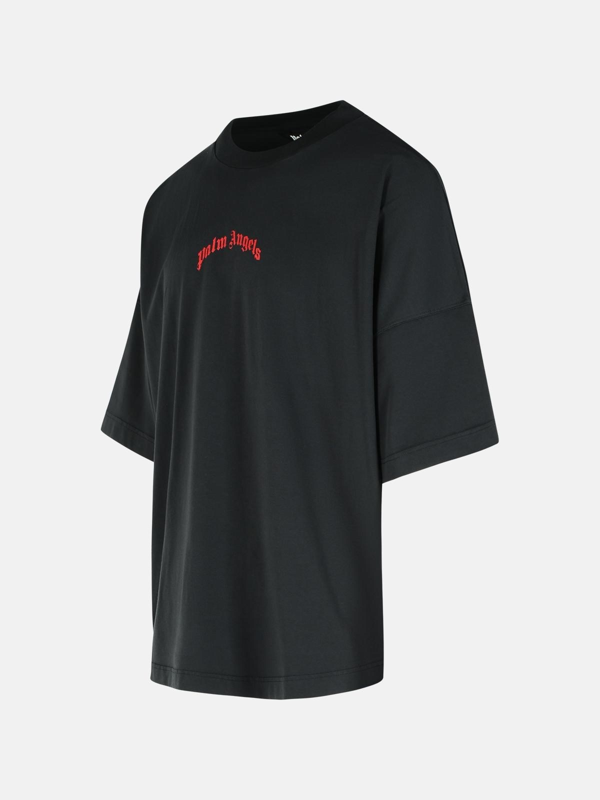 BLACK COTTON T-SHIRT - 2