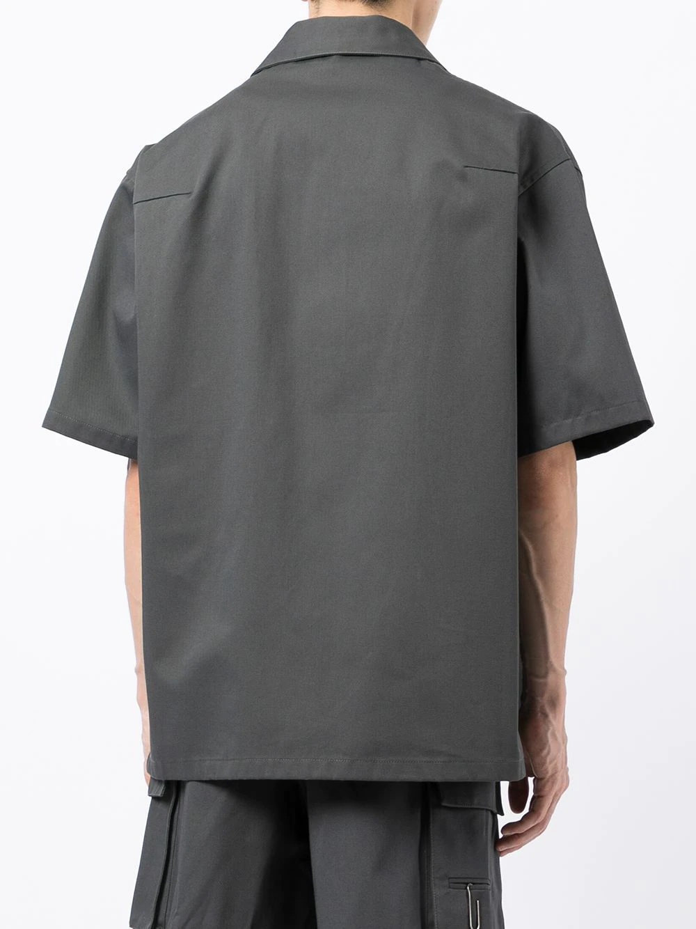 paperclip-detail overshirt - 4