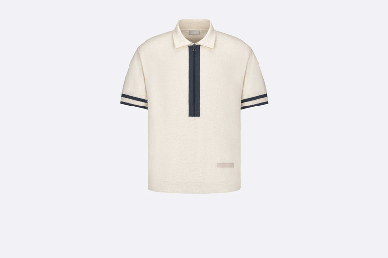 Short-Sleeved Sweater with Zipper 1