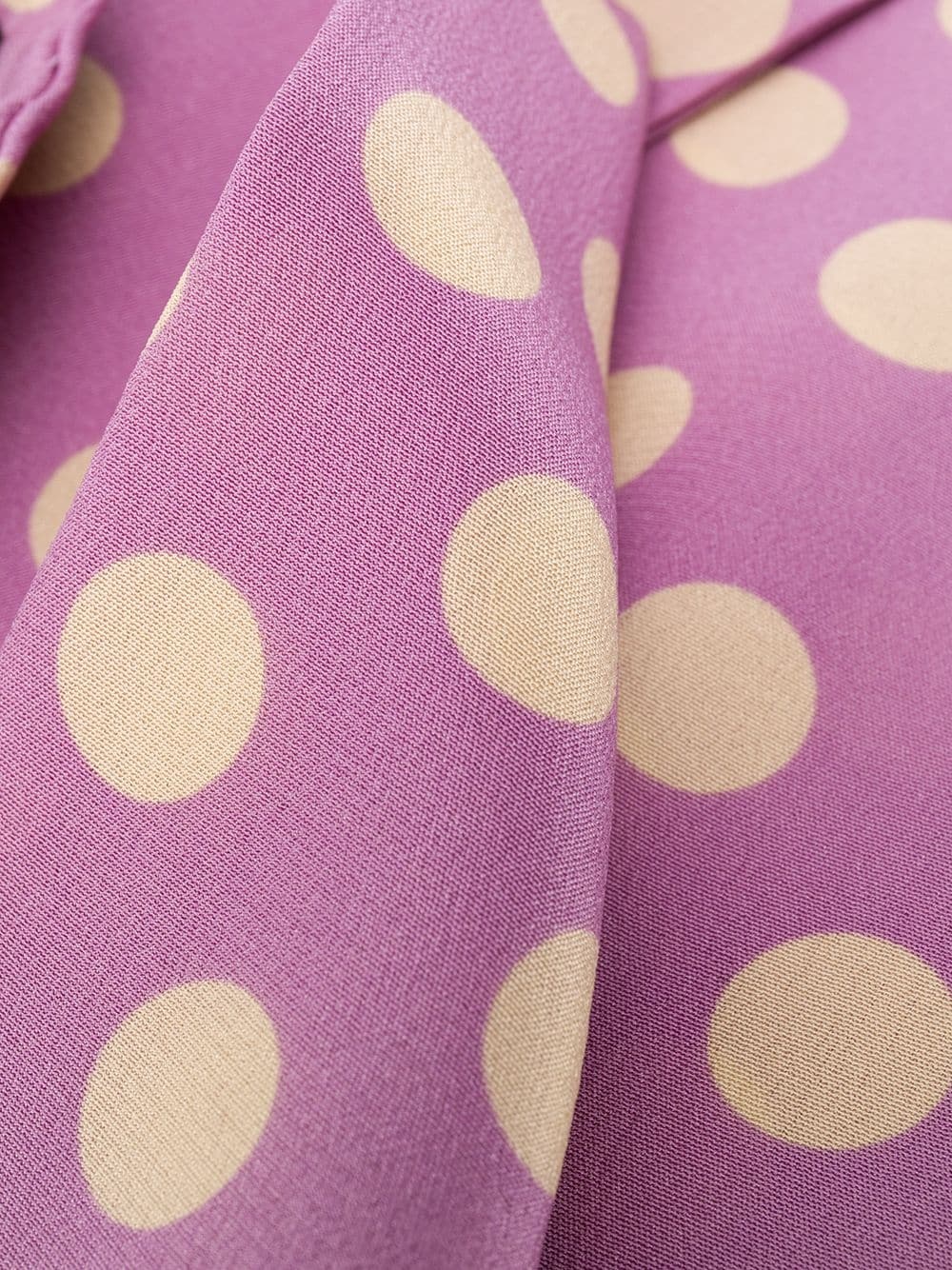 polka dot silk scarf - 3