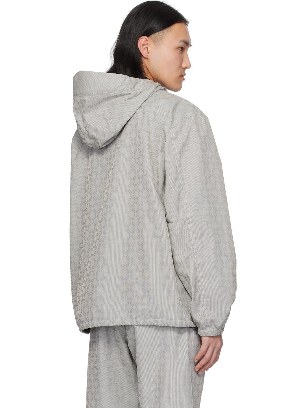 Gray Monogram 72 Jacquard Jacket - 3