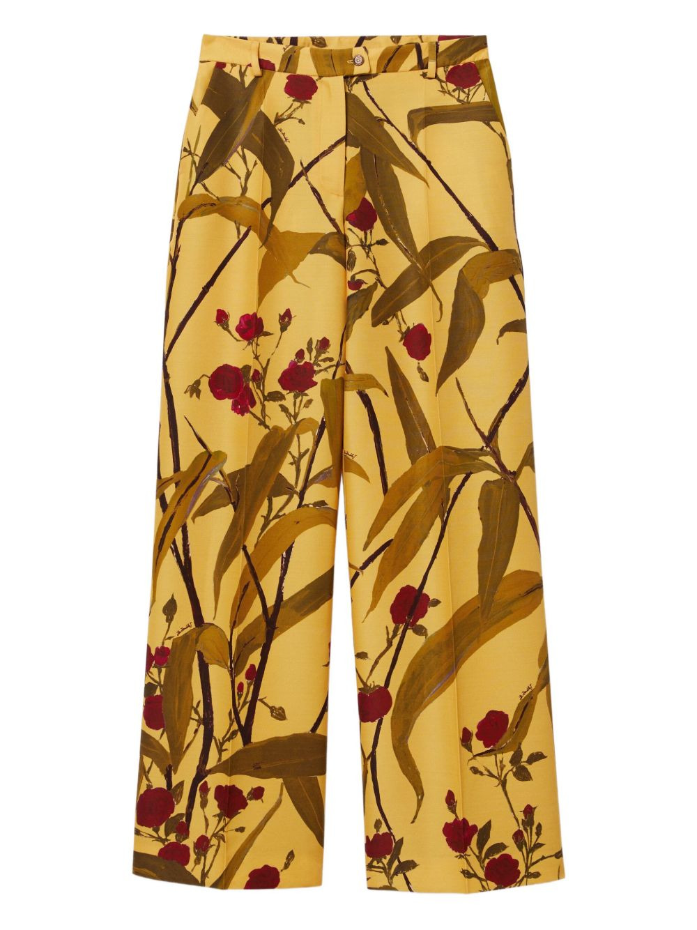 Let Loose floral-print pleated trousers - 3