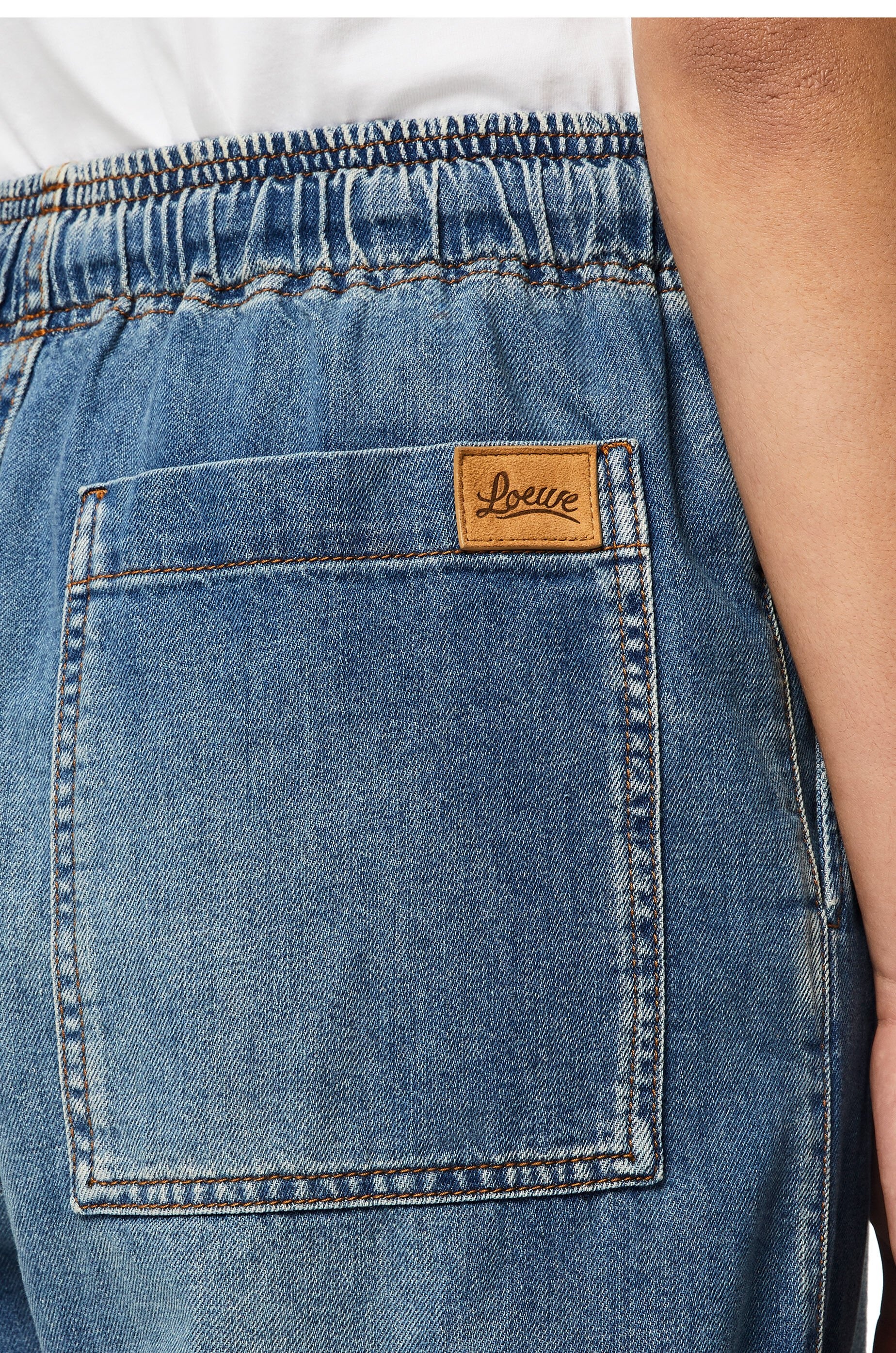 Drawstring shorts in denim - 5