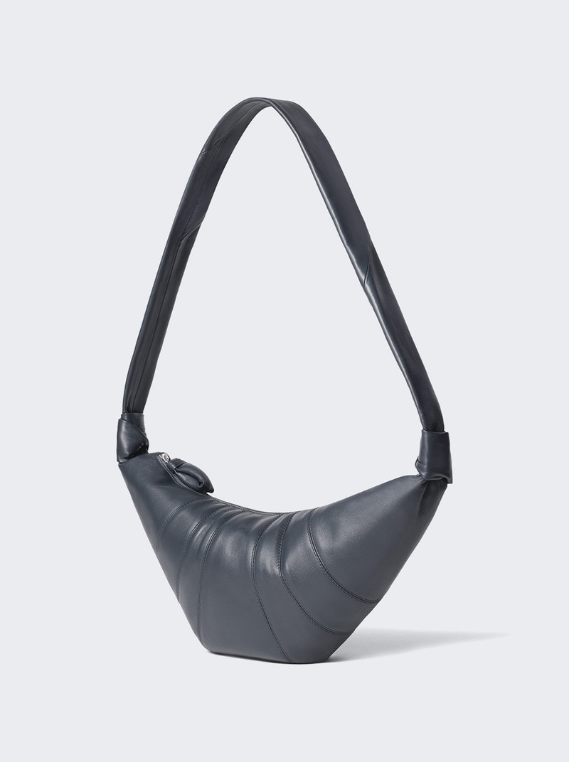 Lemaire Medium Croissant Bag Granite Blue outlook