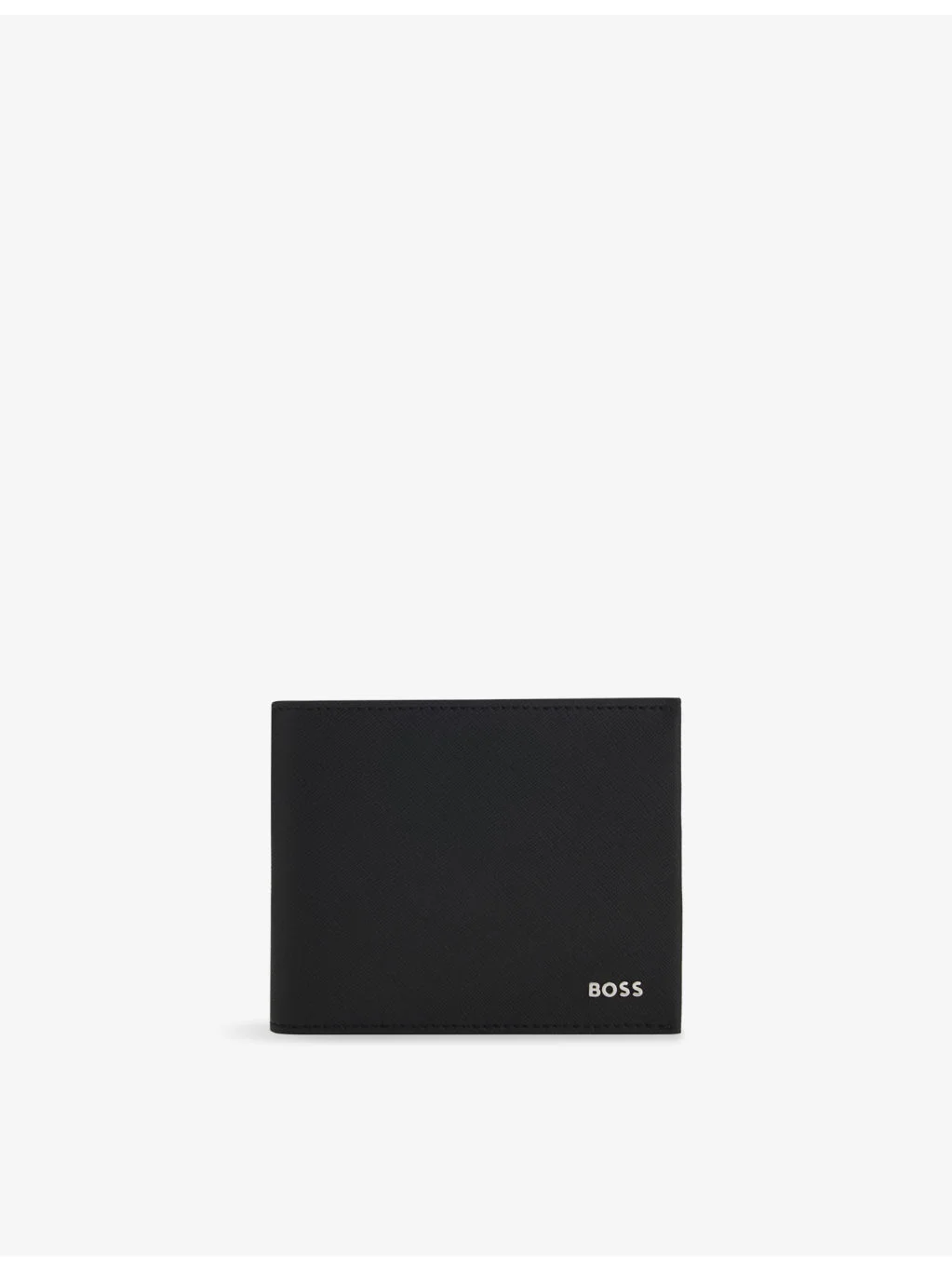 Logo-Debossed Trifold Leather Wallet - 1