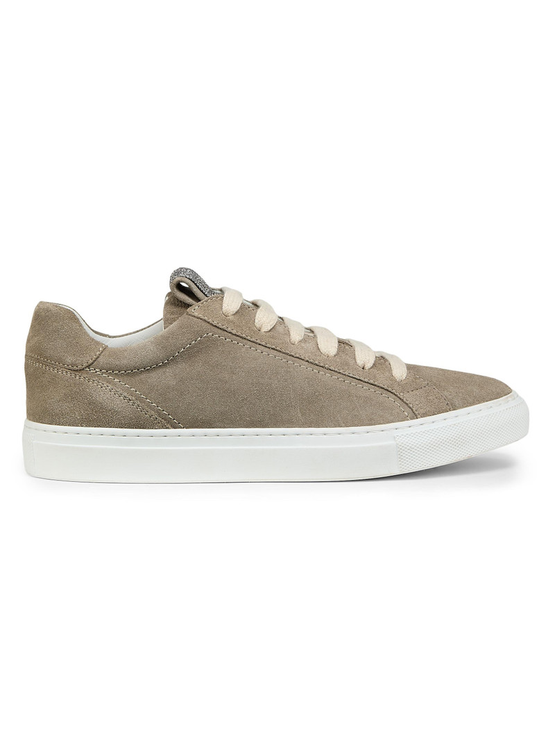 Women's Suede Low-Top Sneakers - Safari 1