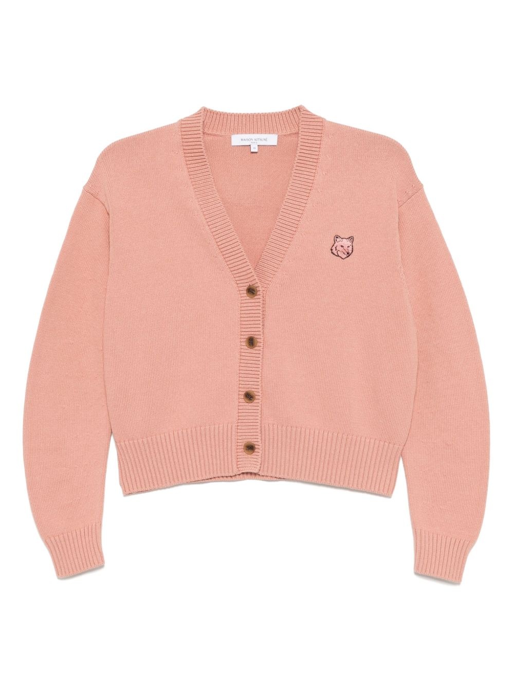 bold fox head-patch cardigan - 1