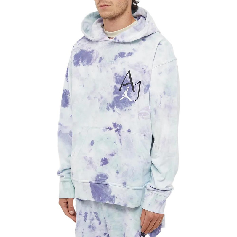 Jordan Men's Air Jordan Sport DNA Kangaroo Pocket Tie Dye Logo Gray Purple DM1410-366 outlook