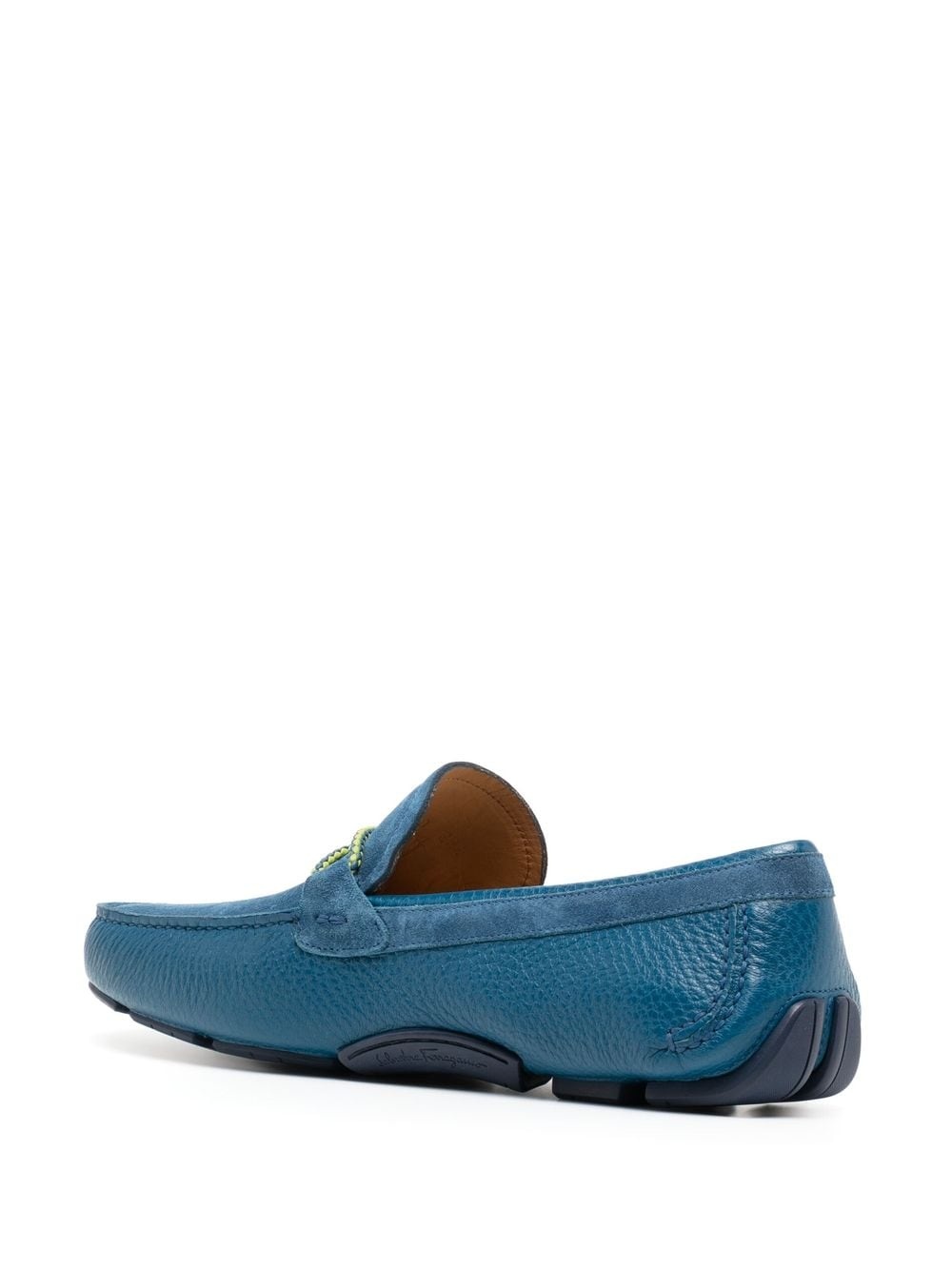 Gancini-detail calf-leather loafers - 3