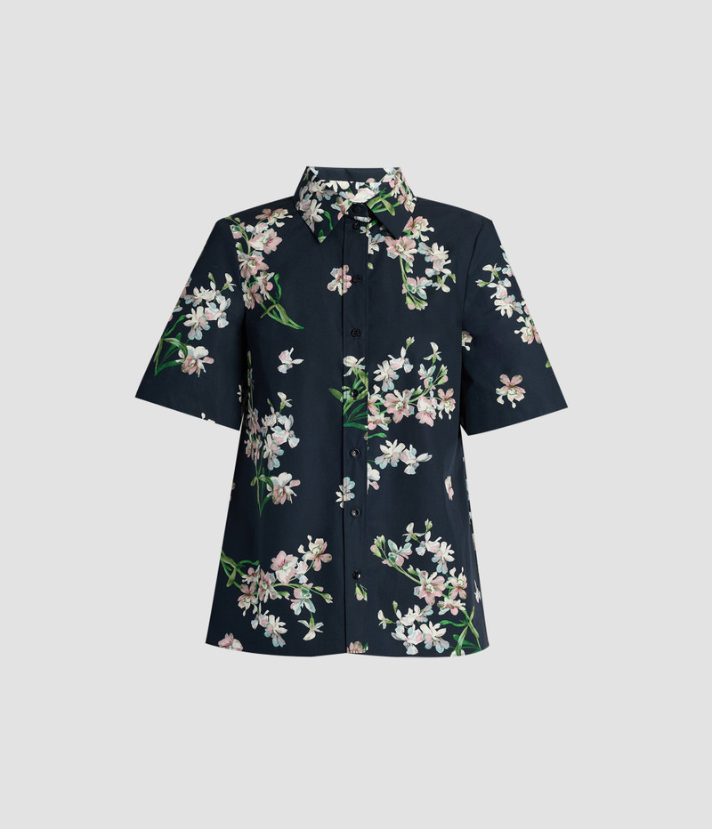 FLORAL COTTON SHORT SLEEVE SHIRT - 1