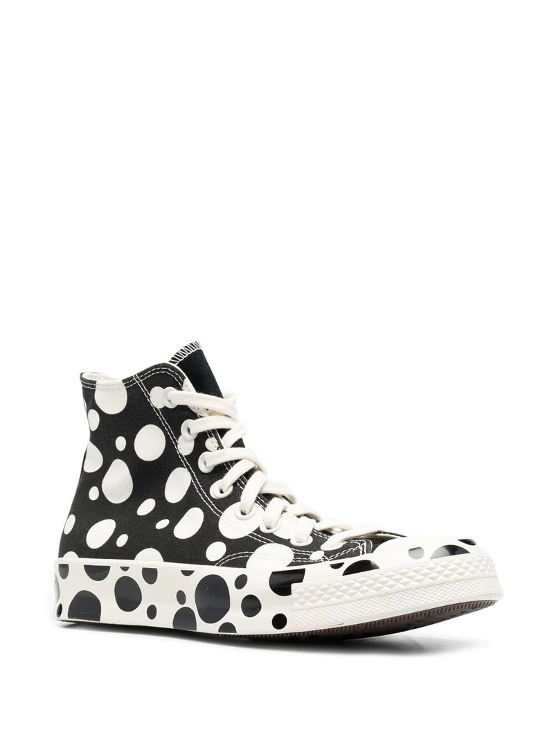 Converse polka-dot print Chuck-Taylor sneakers outlook