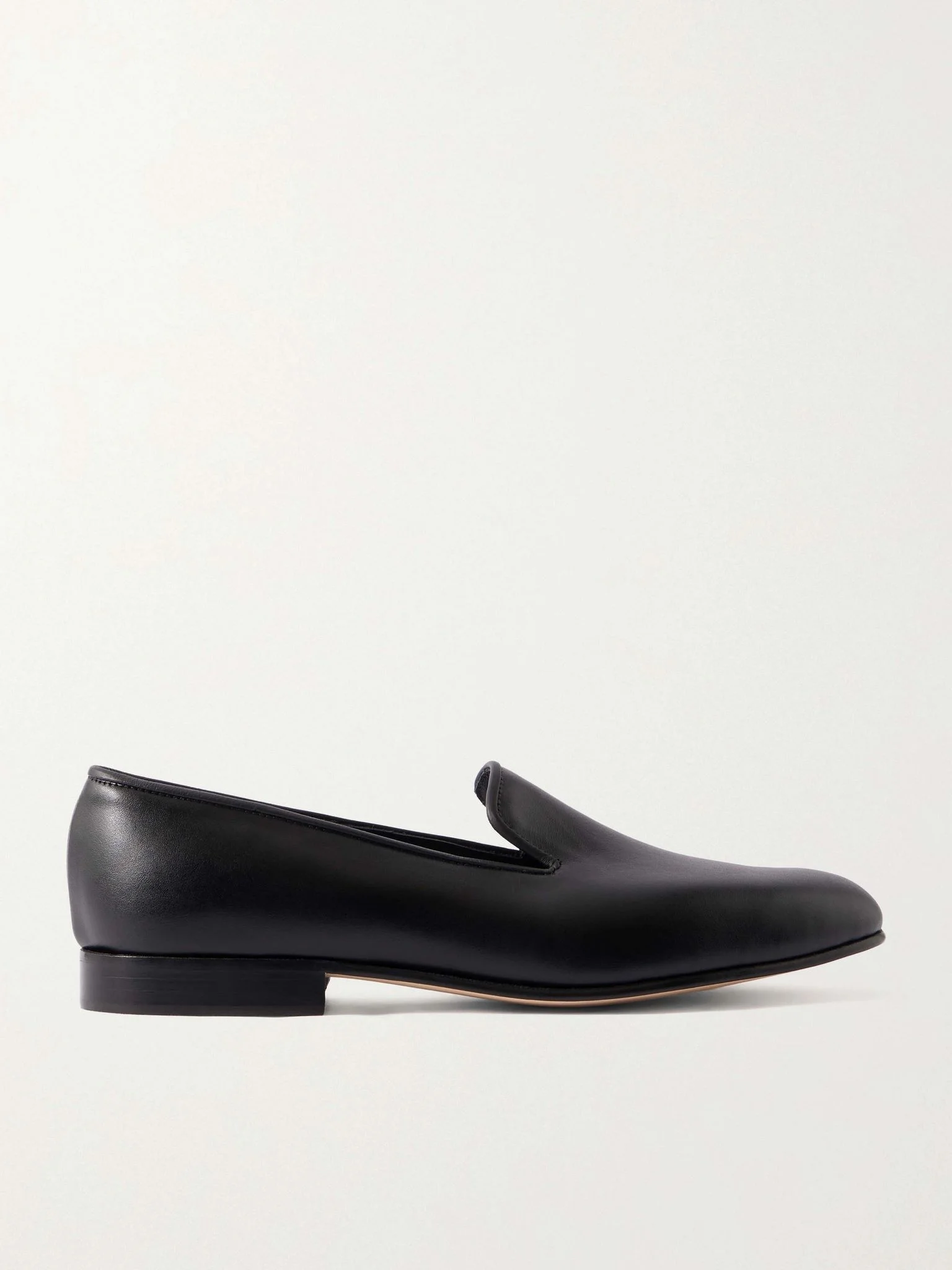 Albert Leather Slippers Black - 1