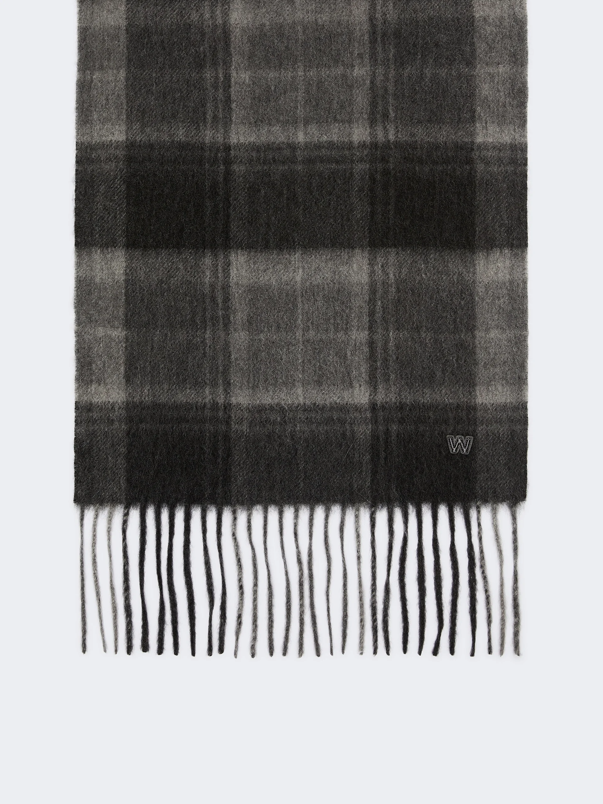 CATONE Cashmere scarf - DARK GREY - 1