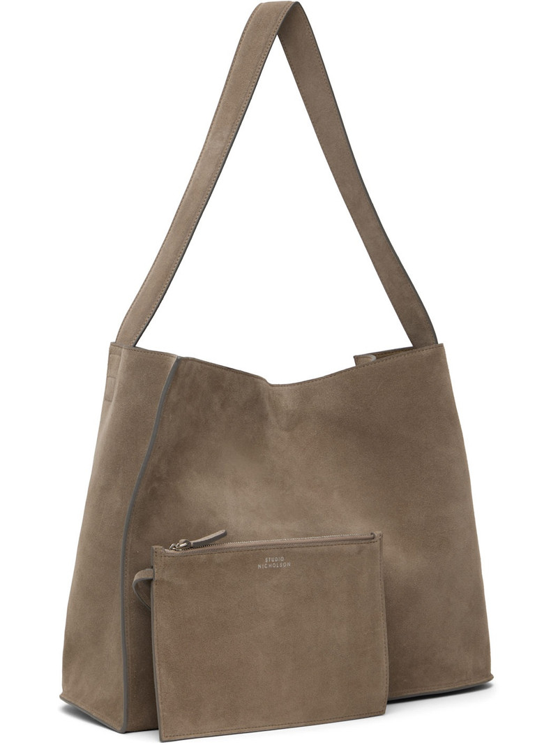 Studio Nicholson Taupe Doublet Suede Tote outlook