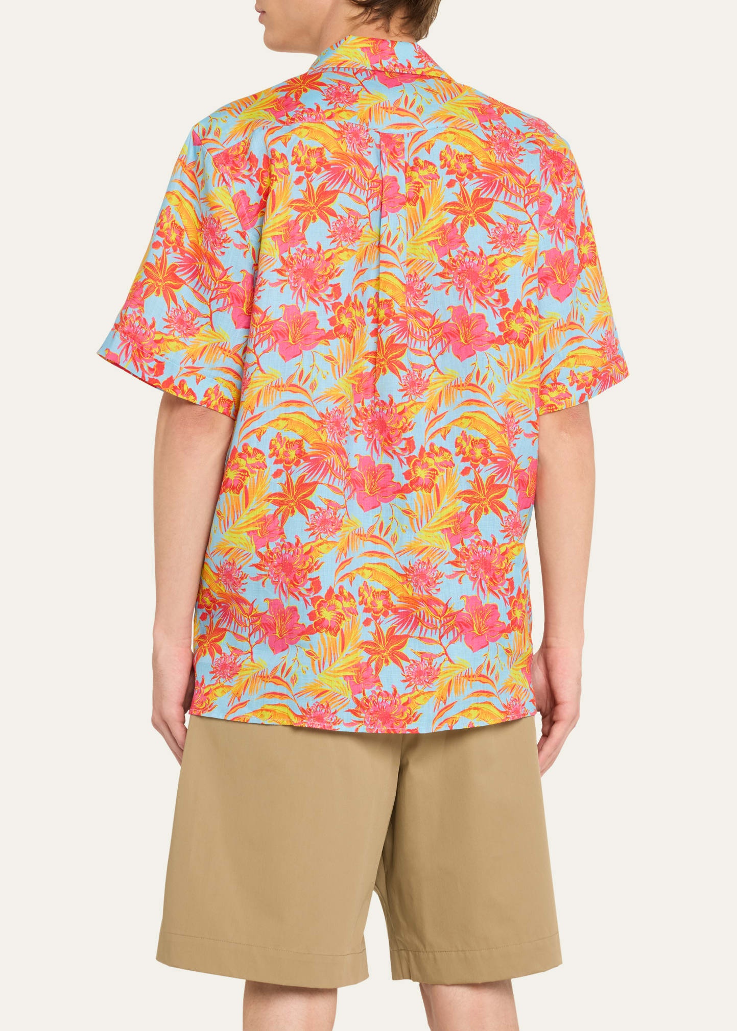 Men's Tahiti Flower-Print Camp Shirt - 3