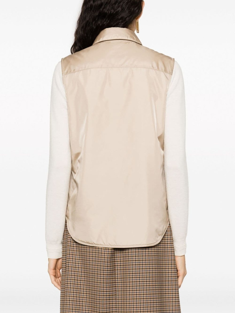 shimmer press-stud fastening gilet 4
