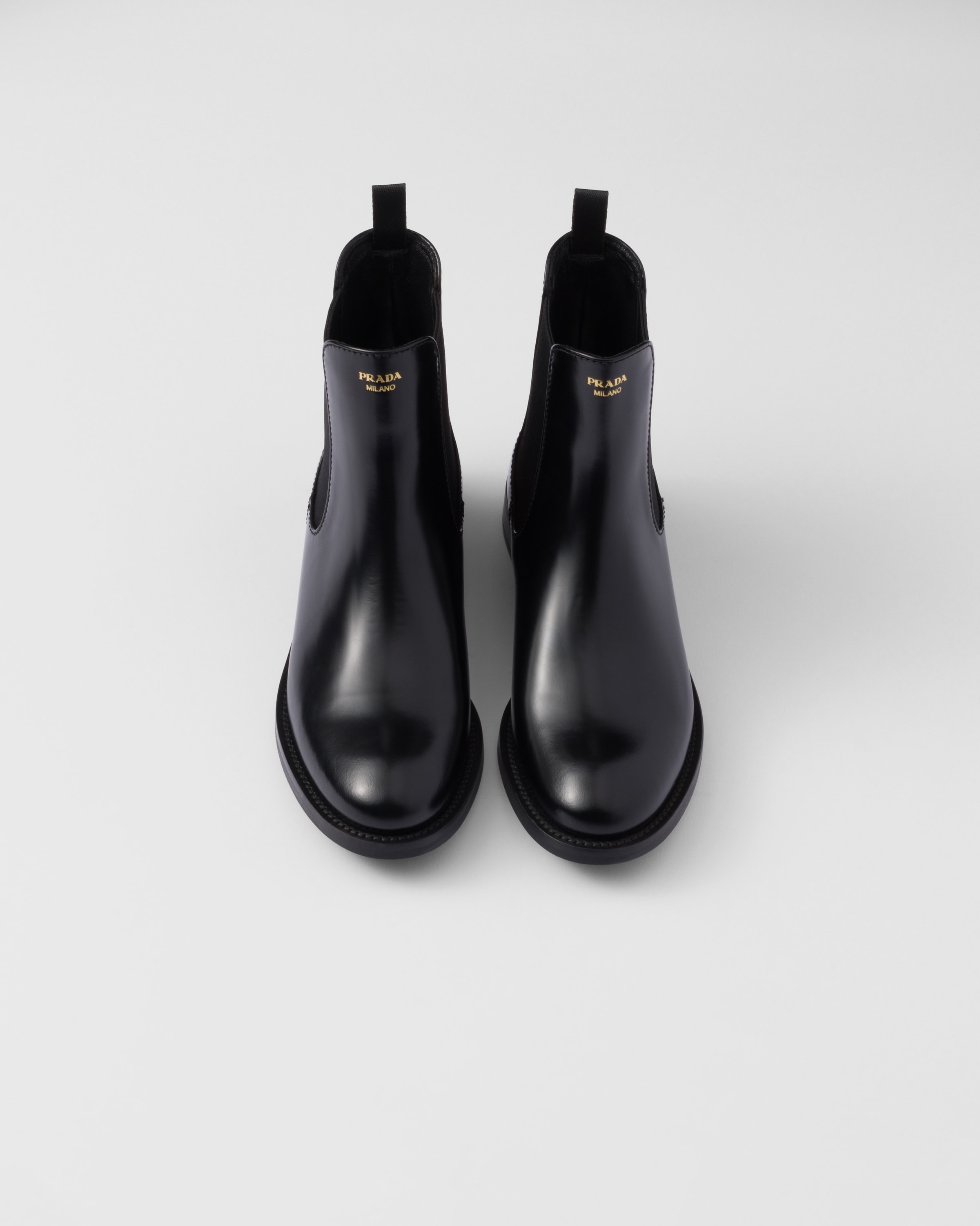 Brushed leather ankle boots - 3